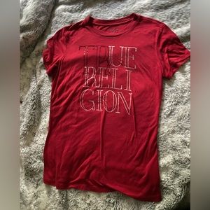 Red true religion shirt